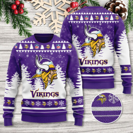 Minnesota Vikings ugly christmas sweater WOAHTEE1024SE