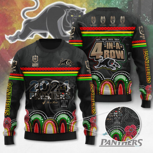 Penrith Panthers ugly christmas sweater WOAHTEE1024ZB