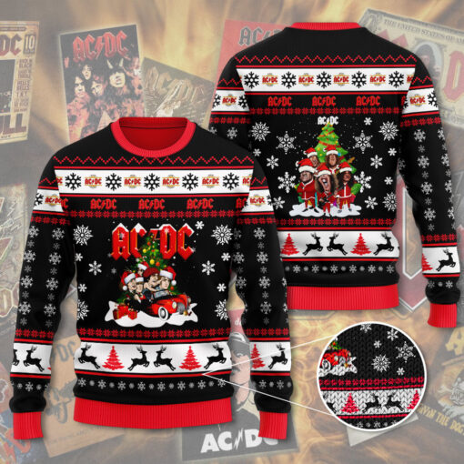 AC DC ugly sweater WOAHTEE 12