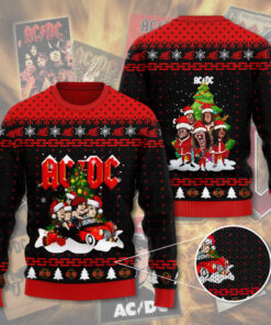 ACDC ugly christmas sweater WOAHTEE1124G