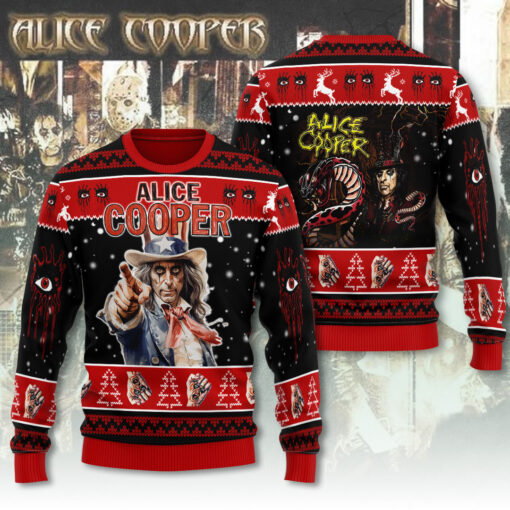 Alice Cooper ugly sweater WOAHTEE 11