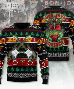 Bon Jovi ugly sweater WOAHTEE 5