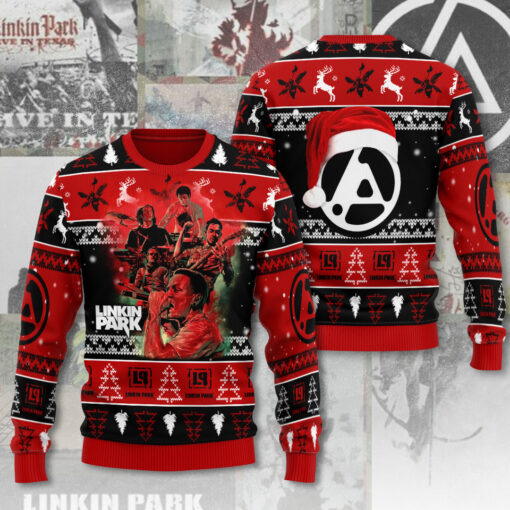 Linkin Park ugly sweater WOAHTEE 10