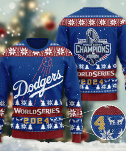 Los Angeles Dodgers ugly christmas sweater OVS1124M