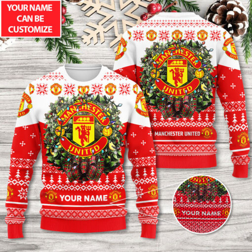 Manchester United ugly sweater WOAHTEE 4