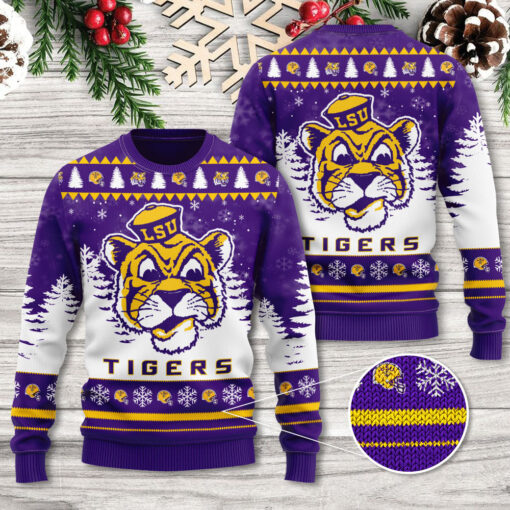 LSU Tigers Football ugly sweater WOAHTEE 40