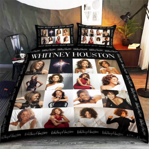 Whitney Houston bedding set duvet cover pillow shams WOAHTEE 39 02