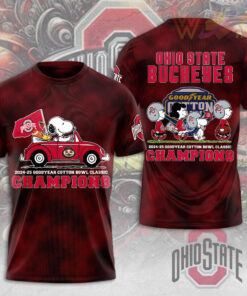 Peanuts x Ohio State Buckeyes T shirt WOAHTEE 84