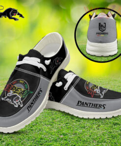 Penrith Panthers Dudes Shoes Loafer Shoes White
