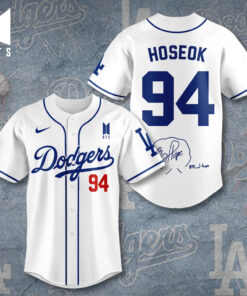 Los Angeles Dodgers x BTS Hoseok Baseball Jersey