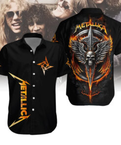 Metallica Short Sleeve Dress Shirt 01