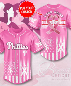Philadelphia Phillies x Breast Cancer Awareness Baseball Jersey