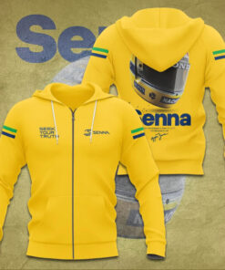 Ayrton Senna Zip Hoodie 02