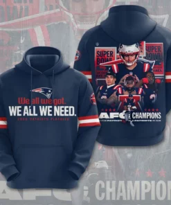 New England Patriots AFC Champions 2026 Hoodie