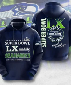 Seattle Seahawks Super Bowl LX Hoodie