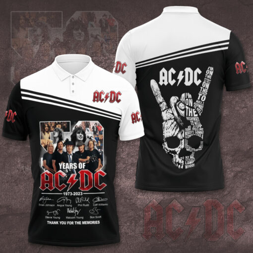 50 years ACDC polo shirt