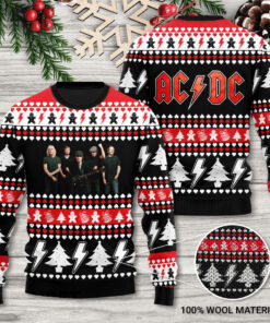 AC DC 3D Ugly Sweater