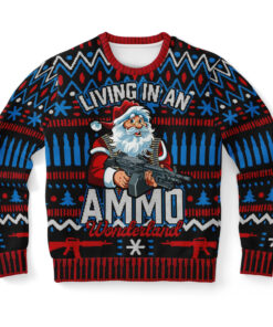 Ammo Wonderland Ugly Christmas 3D Sweater