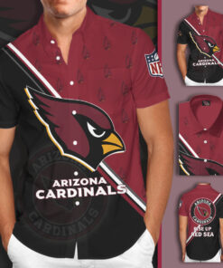 Arizona Cardinals 3D Short Sleeve Dress Shirt 03