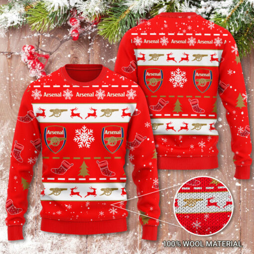 Arsenal 3D Christmas Sweater
