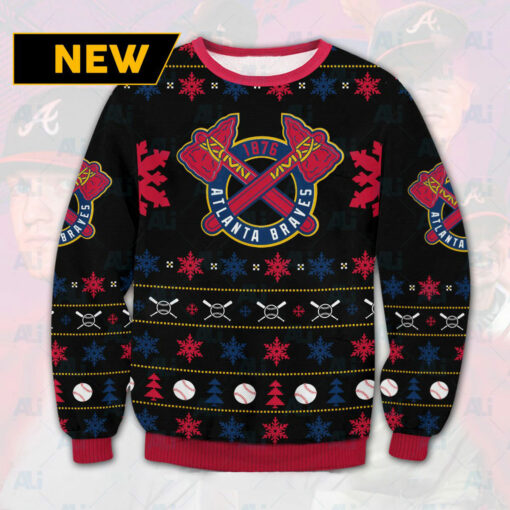 Atlanta Braves Ugly Christmas 3D Sweater