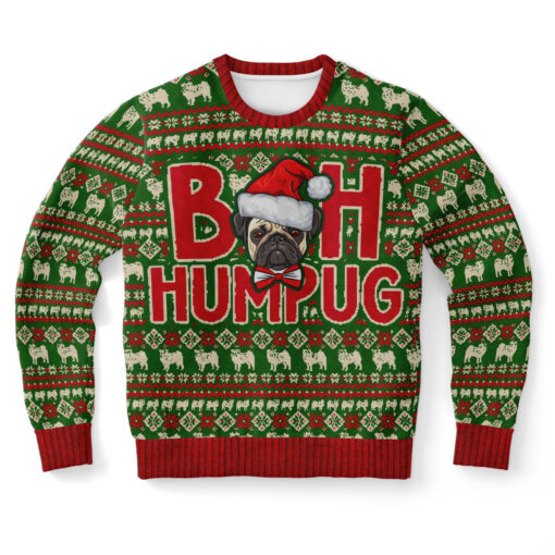 Bah Humpug Ugly Christmas 3D Sweater