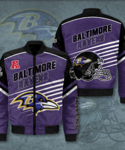 Baltimore Ravens 3D Bomber Jacket 01