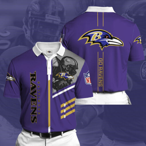 Baltimore Ravens 3D Polo 01