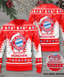Bayern Munchen Christmas 3D Sweater