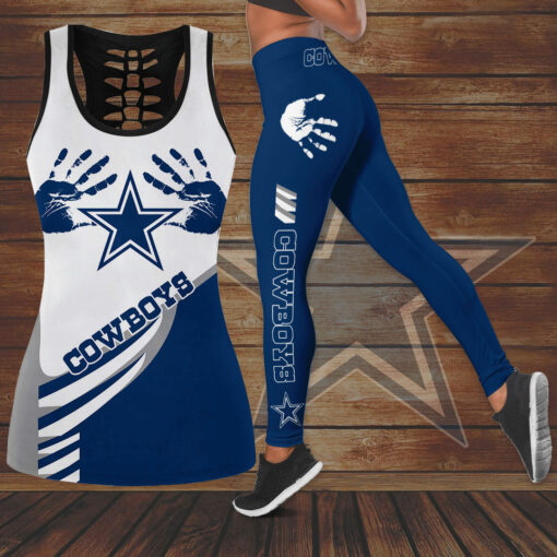 Best selling Dallas Cowboys Hollow Tank Top Leggings 05