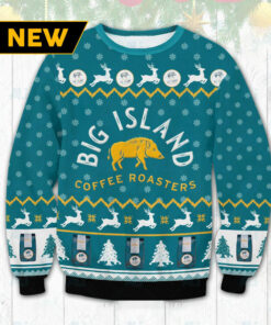Big Island Coffee Roasters Ugly Christmas 3D Sweater