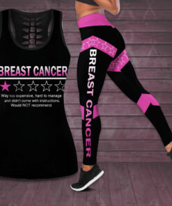 Breast Cancer Awareness 3D Hollow Tank Top Leggings BCAS010