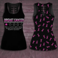 Breast Cancer Awareness 3D Hollow Tank Top Leggings BCAS010 new