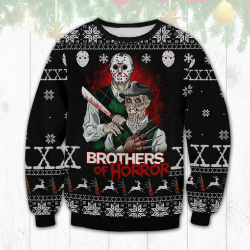 Brothers Of Horror Ugly Christmas 3D Sweater