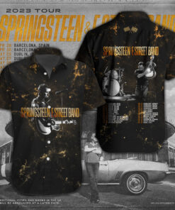 Bruce Springsteen short sleeve dress shirts WOAHTEE10723S4