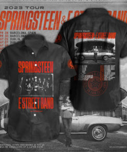 Bruce Springsteen short sleeve dress shirts WOAHTEE20723S3