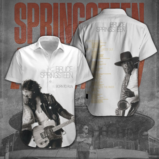 Bruce Springsteen short sleeve dress shirts WOAHTEE25723S3