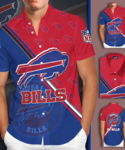 Buffalo Bills 3D Short Sleeve Dress Shirt 2022