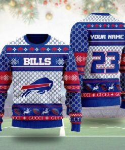 Buffalo Bills Gucci Ugly Christmas 3D Sweater