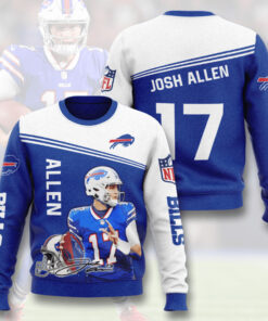 Buffalo Bills Josh Allen 3D Sweatshirt