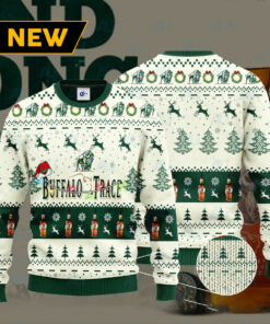 Buffalo Trace Santa Hat Christmas Ugly Christmas 3D Sweater