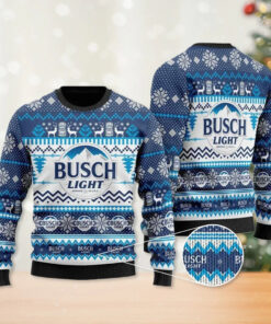 Busch Light 3D Ugly Christmas Sweater 2022 Design III