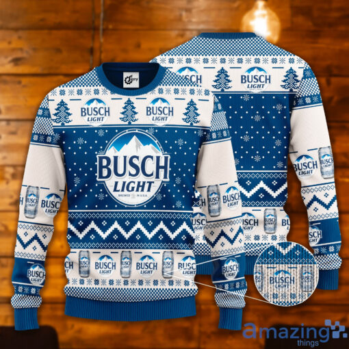 Busch Light 3D Ugly Christmas Sweater 2022 Design IV