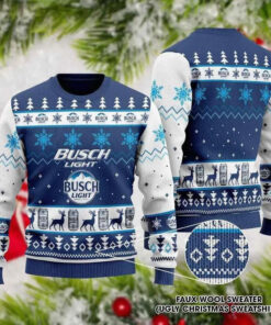 Busch Light 3D Ugly Christmas Sweater 2022 Design V