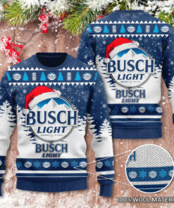 Busch Light 3D Ugly Christmas Sweater 2022 Design VI