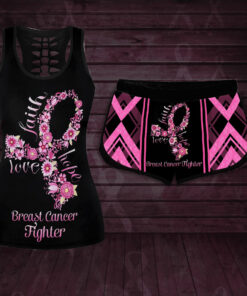 Butterfly Breast Cancer Awareness 3D Tank Shorts Set