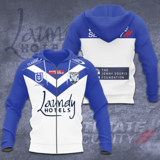 Canterbury Bankstown Bulldogs 3D Zip up Hoodie