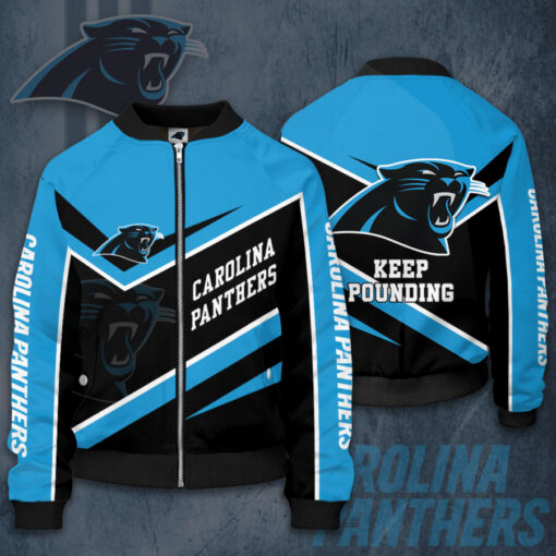 Carolina Panthers 3D Bomber Jacket 02