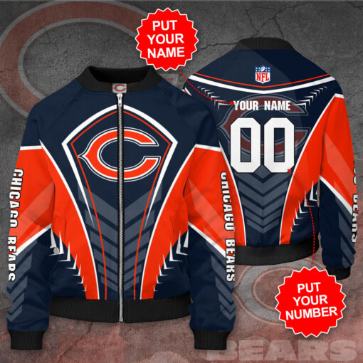 Chicago Bears 3D Bomber Jacket 04