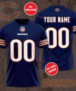 Chicago Bears 3D T shirt 02